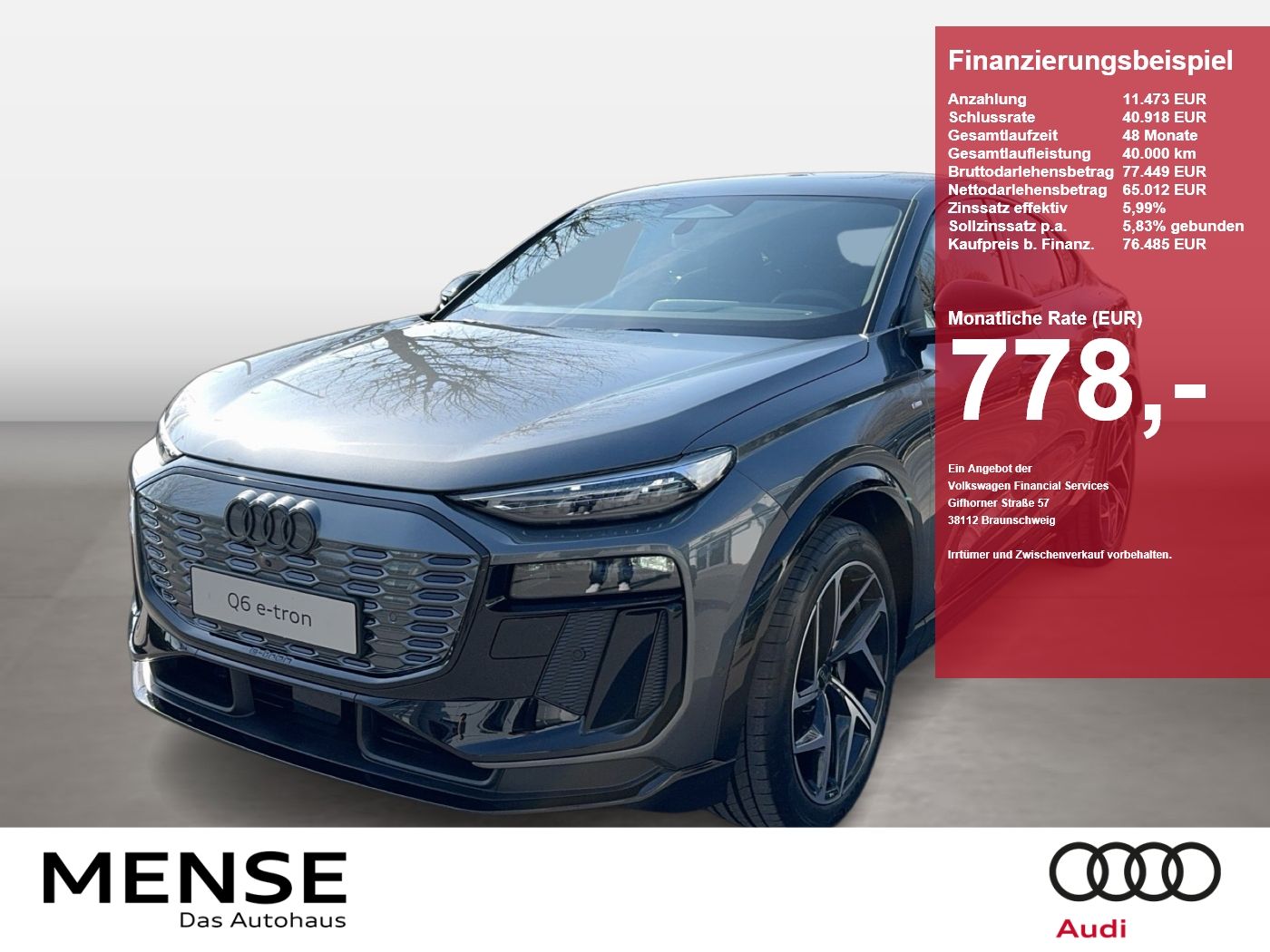 Audi Q6 Sportback e-tron quattro 285 kW Matrix|B&O|Ca
