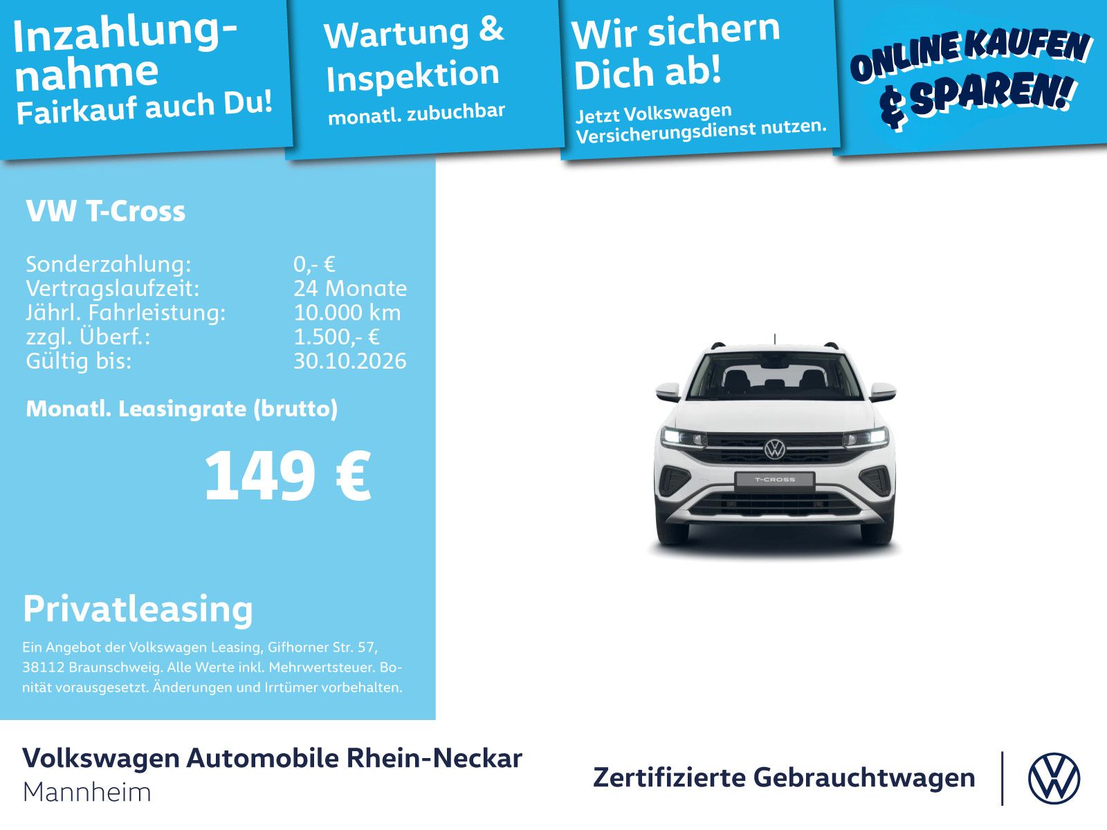 Volkswagen T-Cross 1.0 TSI Life DSG GAR2030 Navi Kamera LED foto 2