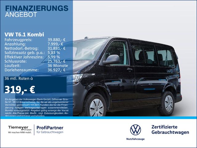 Volkswagen T6.1 Kombi DSG 9-SITZE NAVI PDC GUMMIBODEN