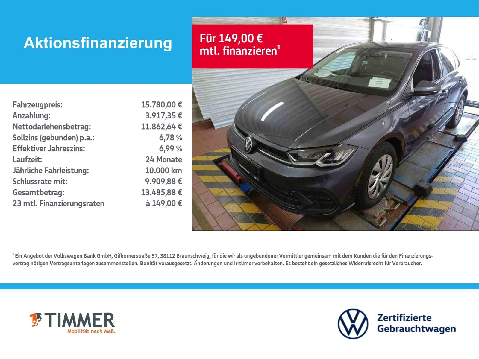 Volkswagen Polo 1.0 TSI LIFE +LED +ACC +VIRTUAL +CARPLAY +S