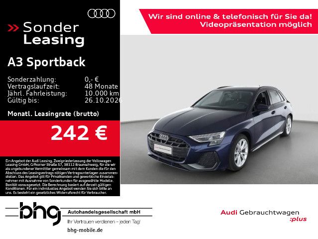 Audi A3 Sportback 30 TFSI S-Line AHK Kamera ACC Navi