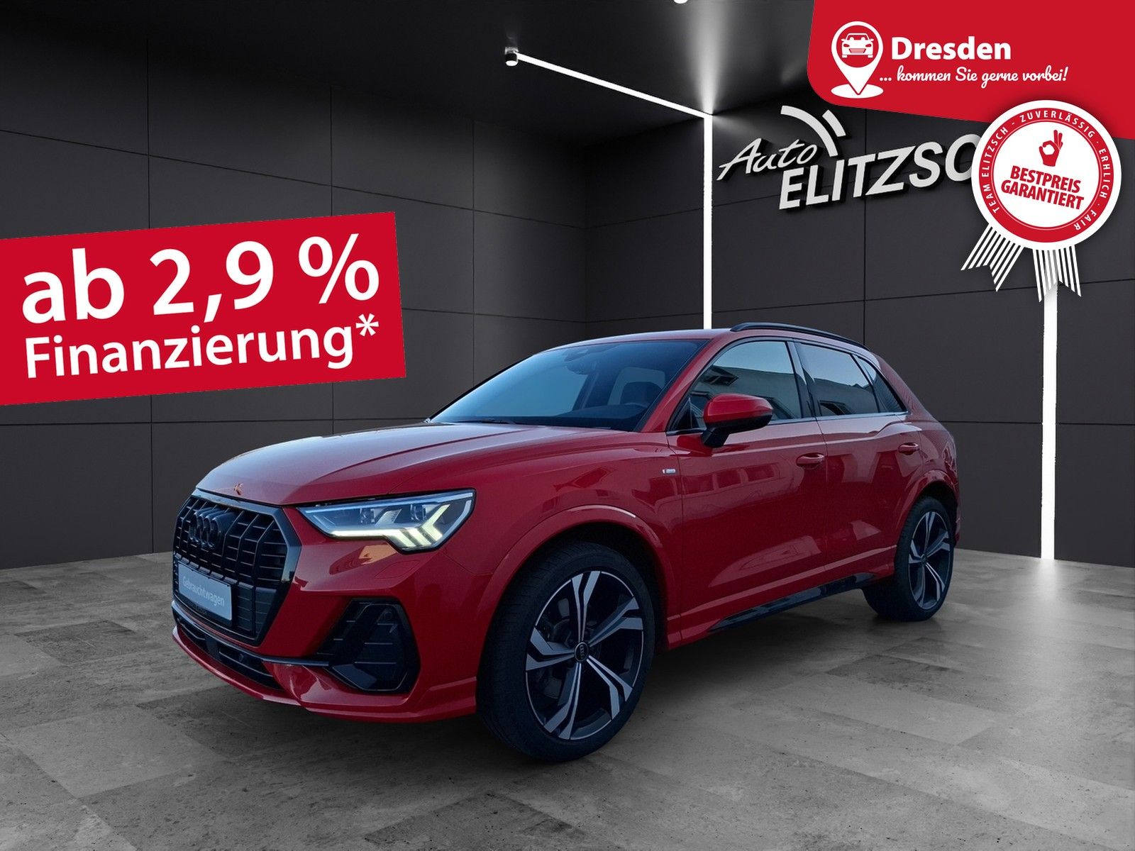 Fahrzeugabbildung Audi Q3 45 TFSI quattro S-Line S-tronic Standhzg Matr