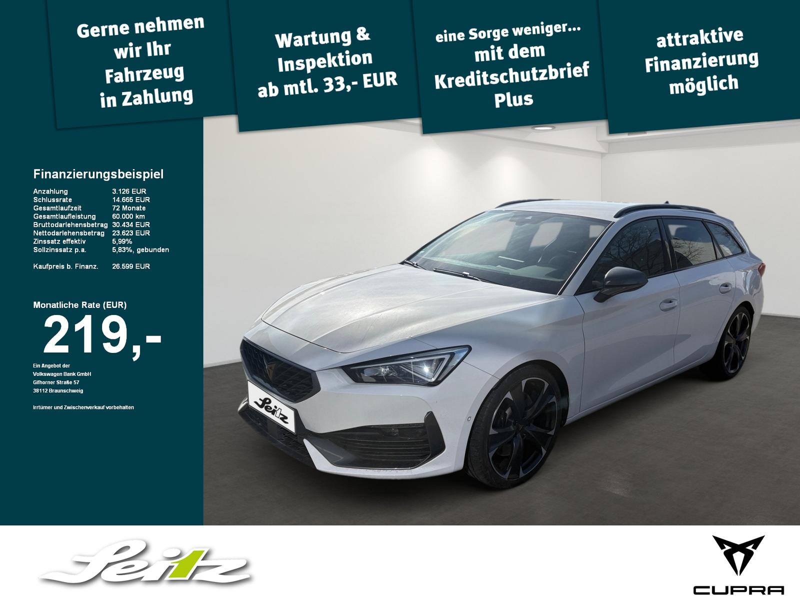 Cupra Leon Sportstourer 2.0 TSI VZ *LED*KAMERA*NAVI*