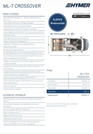 HYMER ERIBA HYMERCAR ML-T CrossOver 570 Winterpaket Leder