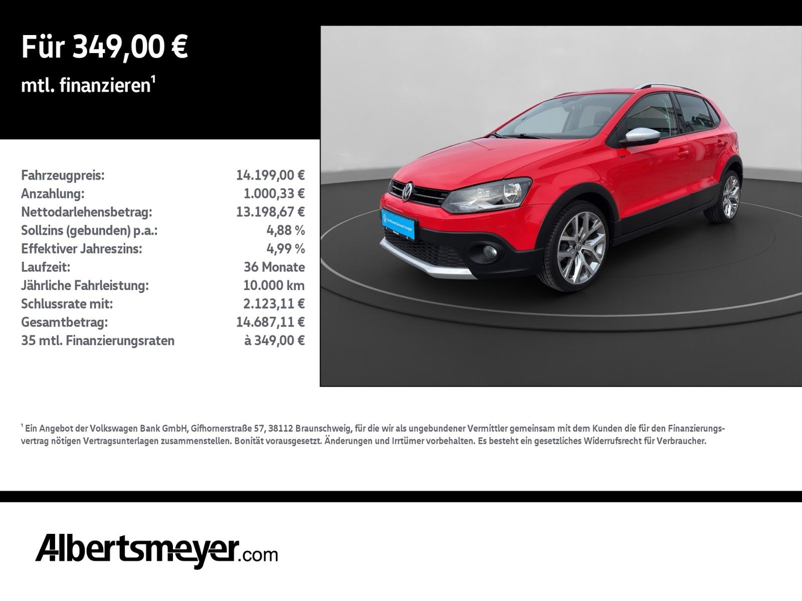 Volkswagen CrossPolo 1.2 TSI +SITZHEIZUNG+KLIMA+LM+ZV+TEMPO