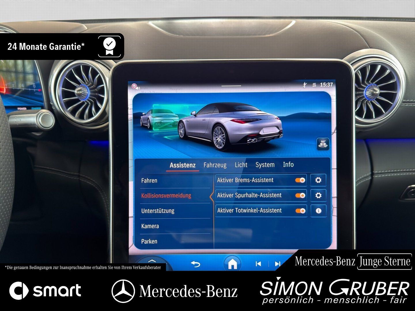 Fahrzeugabbildung Mercedes-Benz SL 43 AMG Carbon Sitzklima Massage Burm HUD HAL