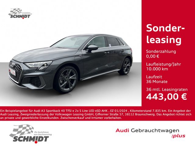 Audi A3 Sportback 40 TFSI e 2x S Line LED eSD AHK