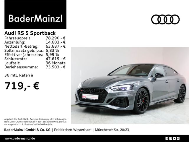 Audi RS 5 Sportback Pano 280km/h Matrix B&O HUD 360°