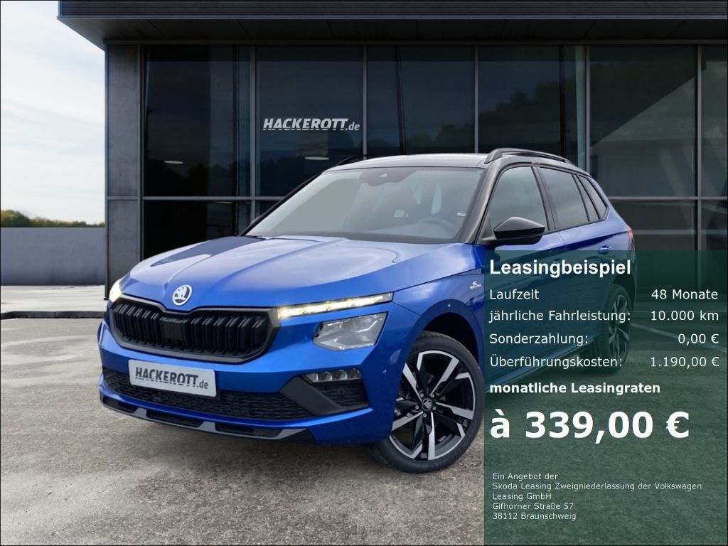 Skoda Kamiq Monte Carlo 1.5 TSI DSG ACC Kamera LED PDC