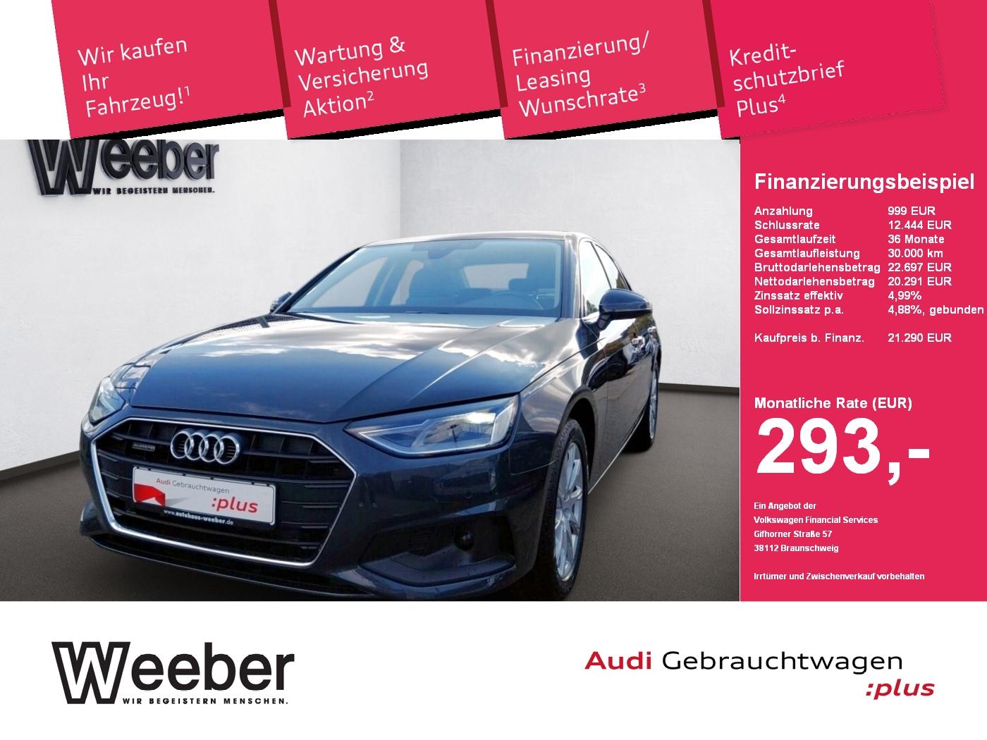 Audi A4 Lim. quattro S tronic NAVI*LED*SCHIEBEDACH*PD