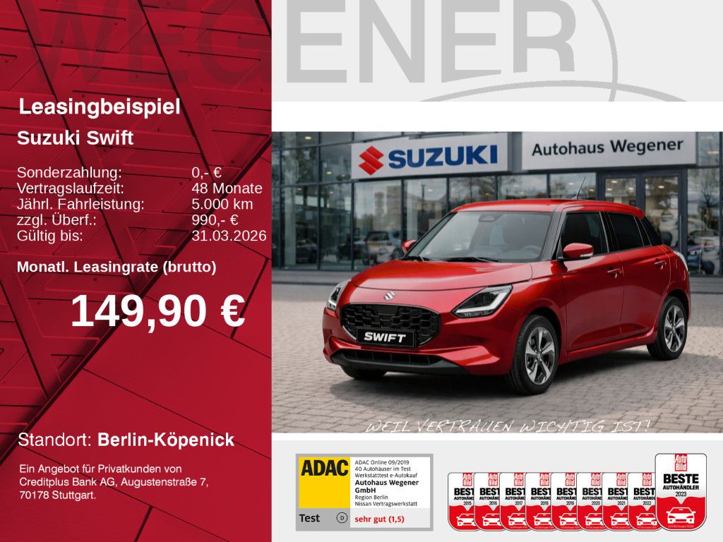 Suzuki SWIFT COMFORT+ HYBRID ACC | TOTWINKEL | NAVI