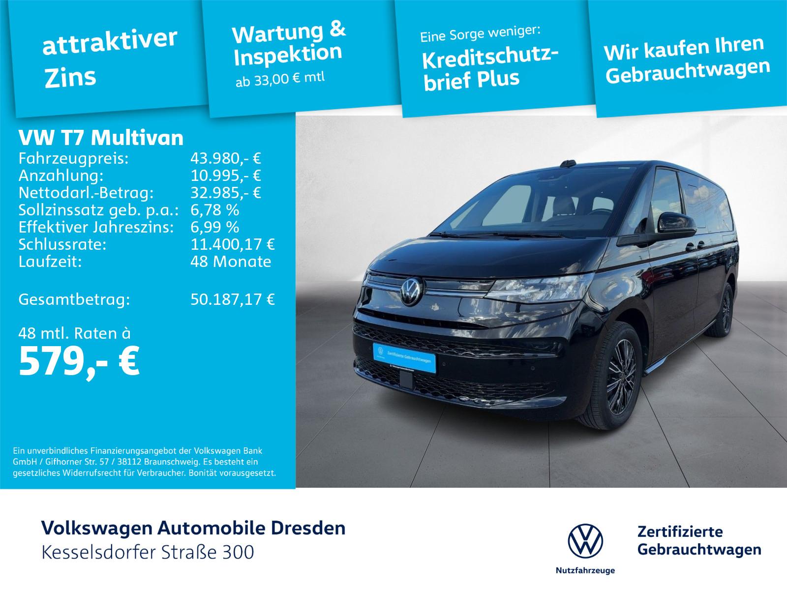 Volkswagen Multivan Langversion 2.0 TDI DSG Life AHZV HUD L