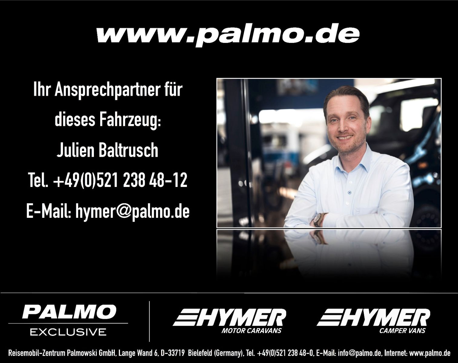 Fahrzeugabbildung HYMER / ERIBA / HYMERCAR B-Klasse MC T 580 X by palmo exclusive 2025