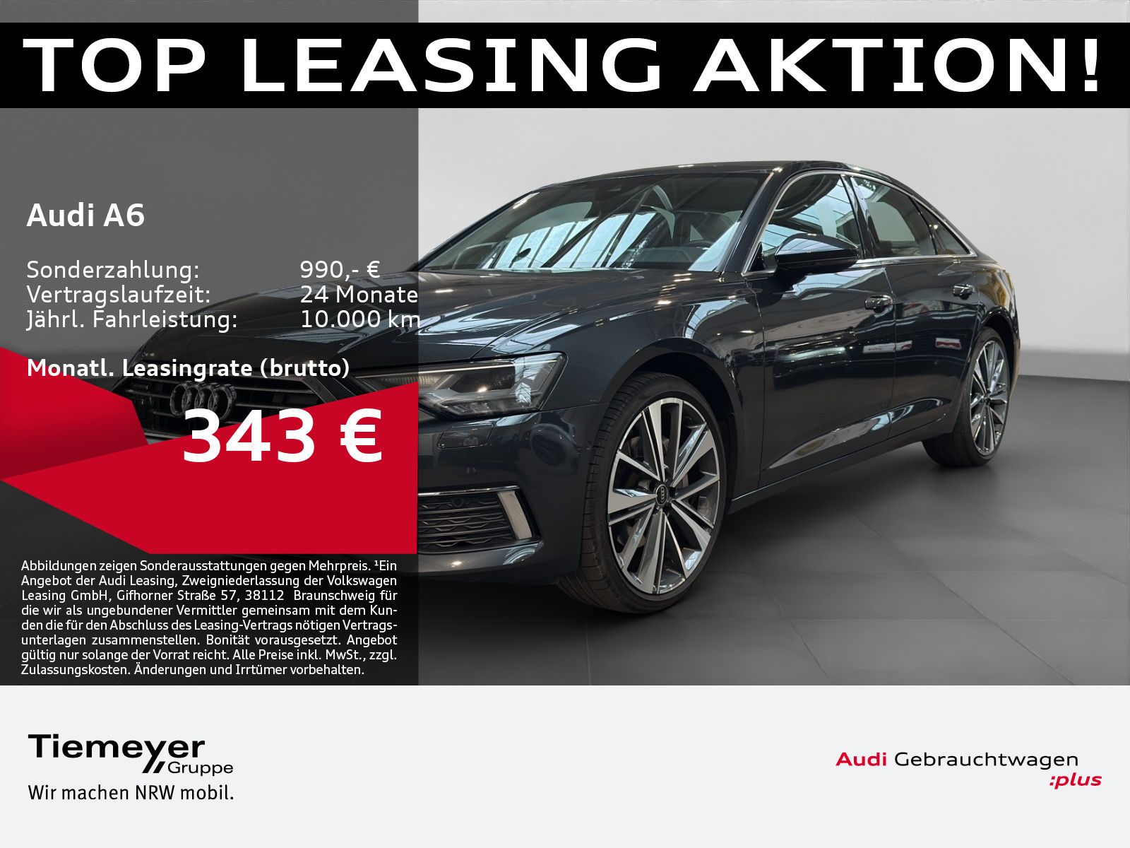 Audi A6 45 TFSI Q DESIGN LM21 LEDER AHK eSITZE STDHZG