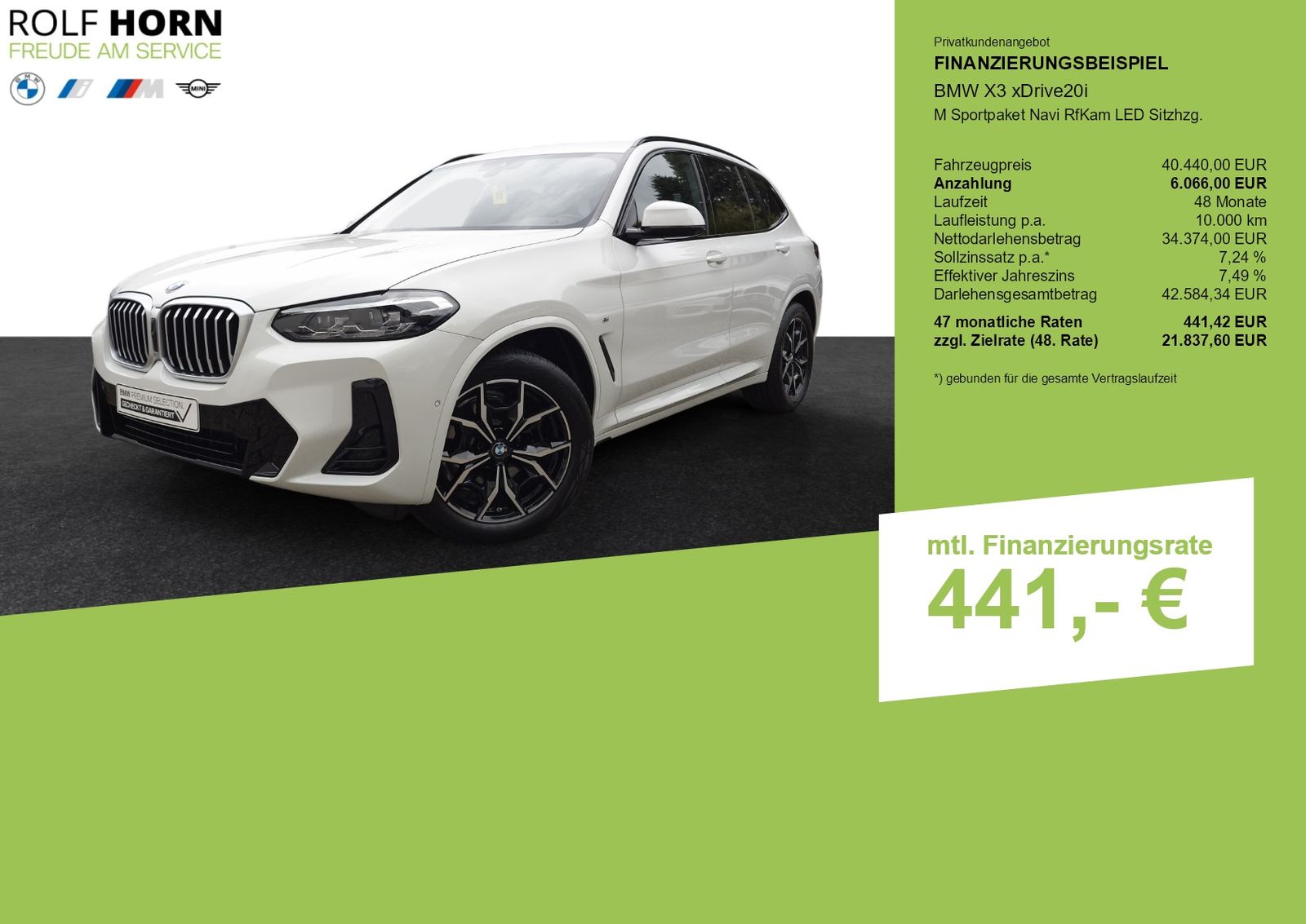 BMW X3 xDrive20i M Sportpaket Navi RfKam LED Sitzhzg foto 3