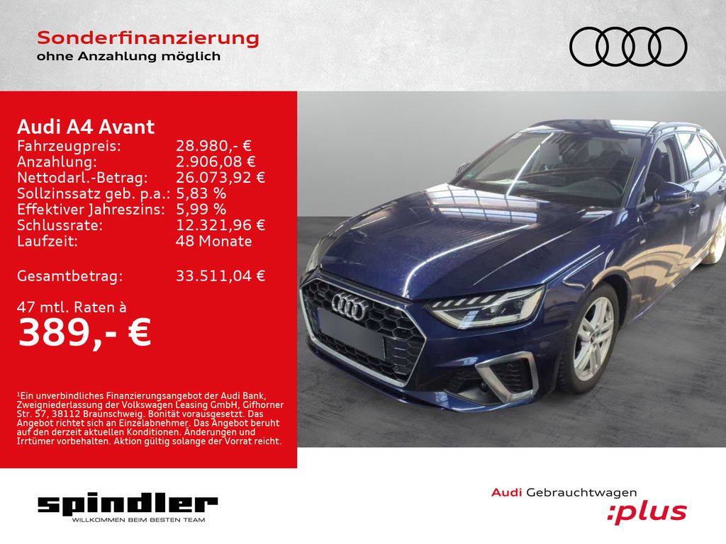 A4 Avant S-Line 40TDI quattro S-tronic/ LED, AHK