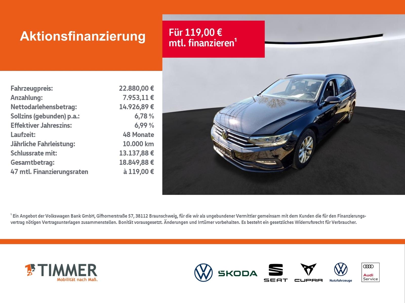 Volkswagen Passat Variant 2.0 TDI DSG BUSINESS +AHK +LED +A