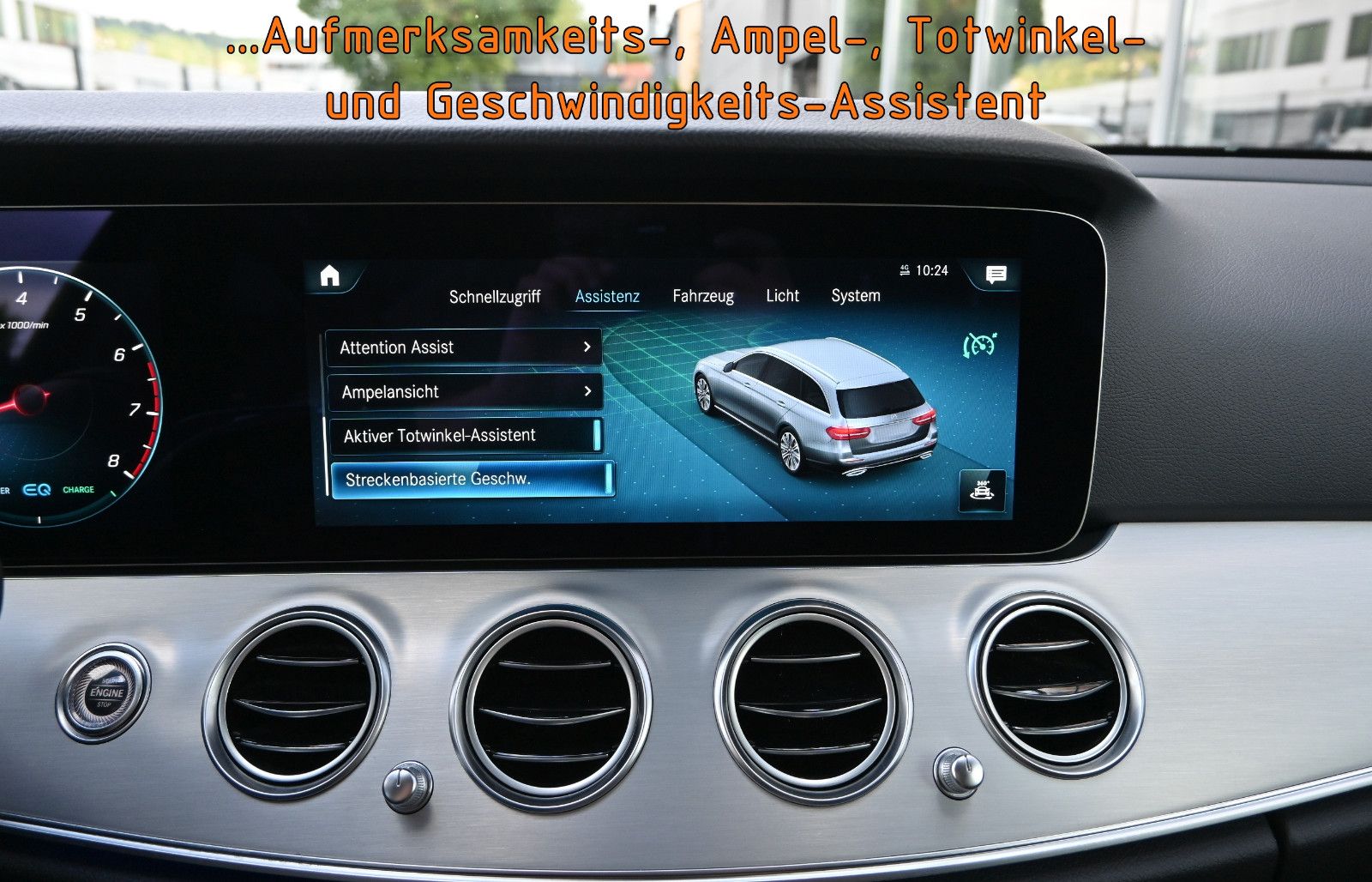 Fahrzeugabbildung Mercedes-Benz E 200 4Mat. T NIGHT °ACC°AHK°BURM°HUD°STANDHEIZ°