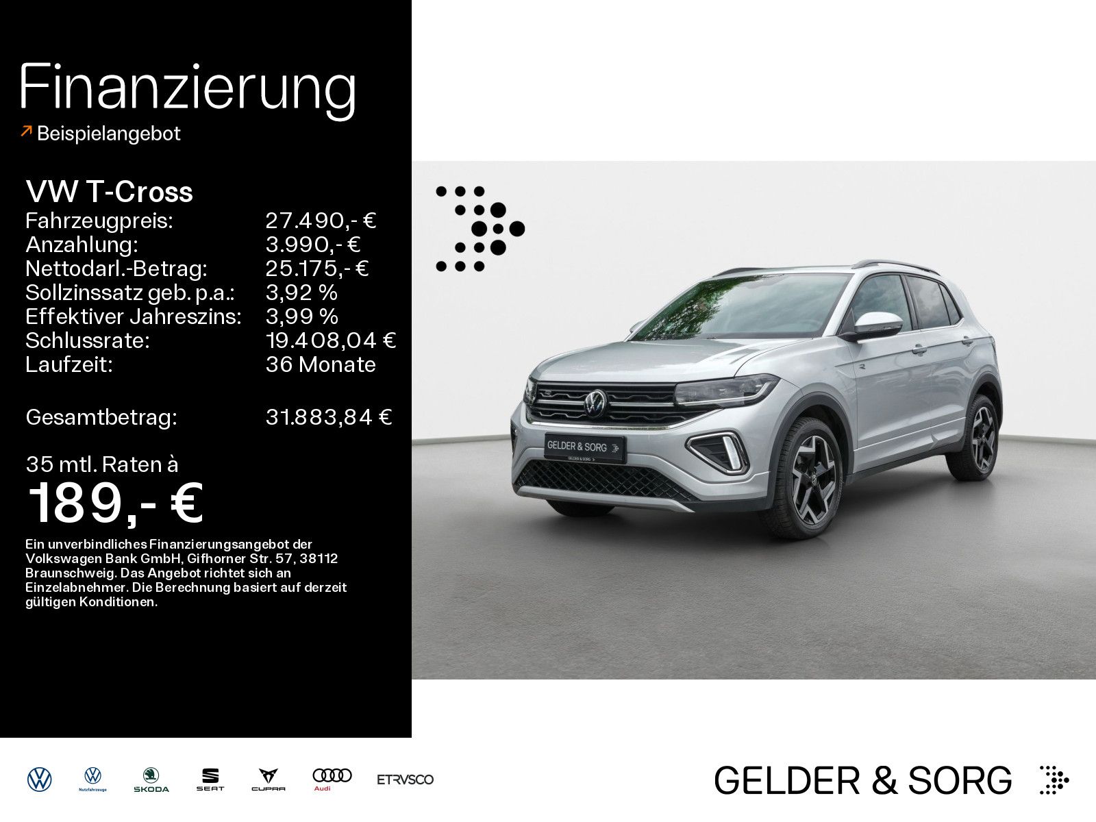Volkswagen T-Cross 1.5 TSI R-Line RFK*Matrix*AHK*ACC*Digita