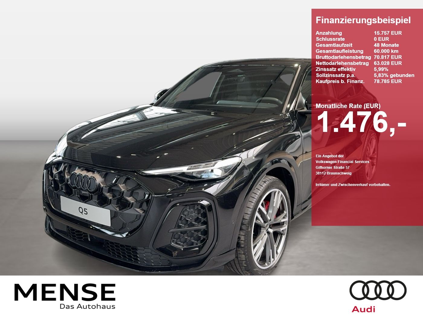Audi Q5 Sportback e-hybrid quattro 270 kW S tronic AH