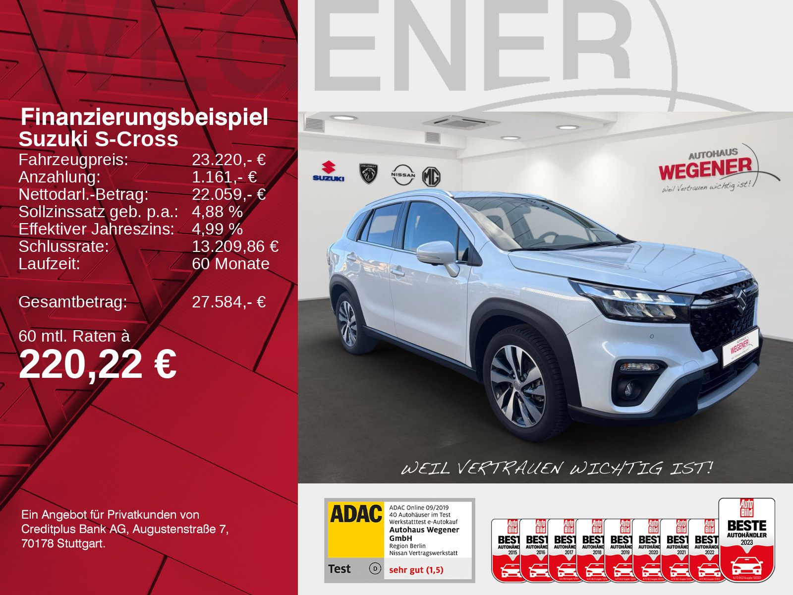 Suzuki S-CROSS COMFORT+ 1.5 HYBRID 4x4 AT/AGS imagem 2