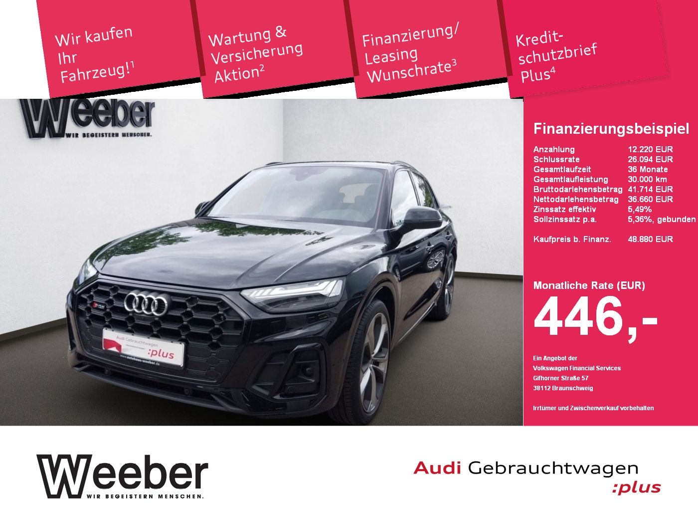 AUDI SQ5 *AHK*B&amp;O*HUD*BLACKSTYLE*PANO*LEDER*MATRIX*