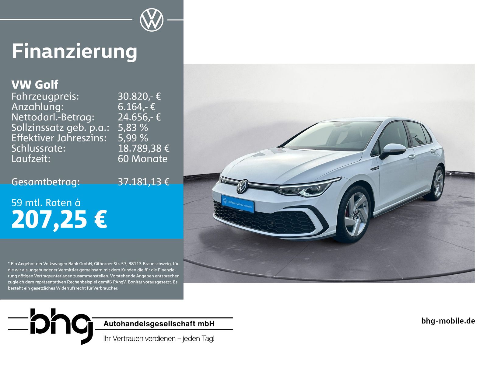 Volkswagen Golf GTD DSG Business Premium ACC Navi beh.Lenkr
