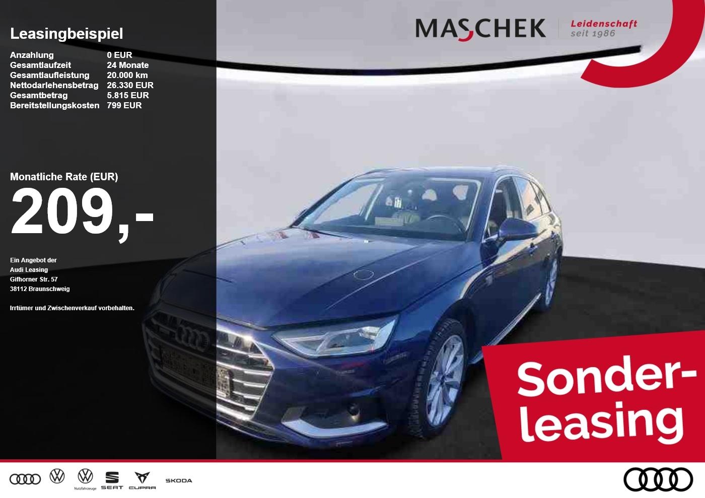 Audi A4 Avant *Sonderleasing* 40 TDI quat Navi ACC Re