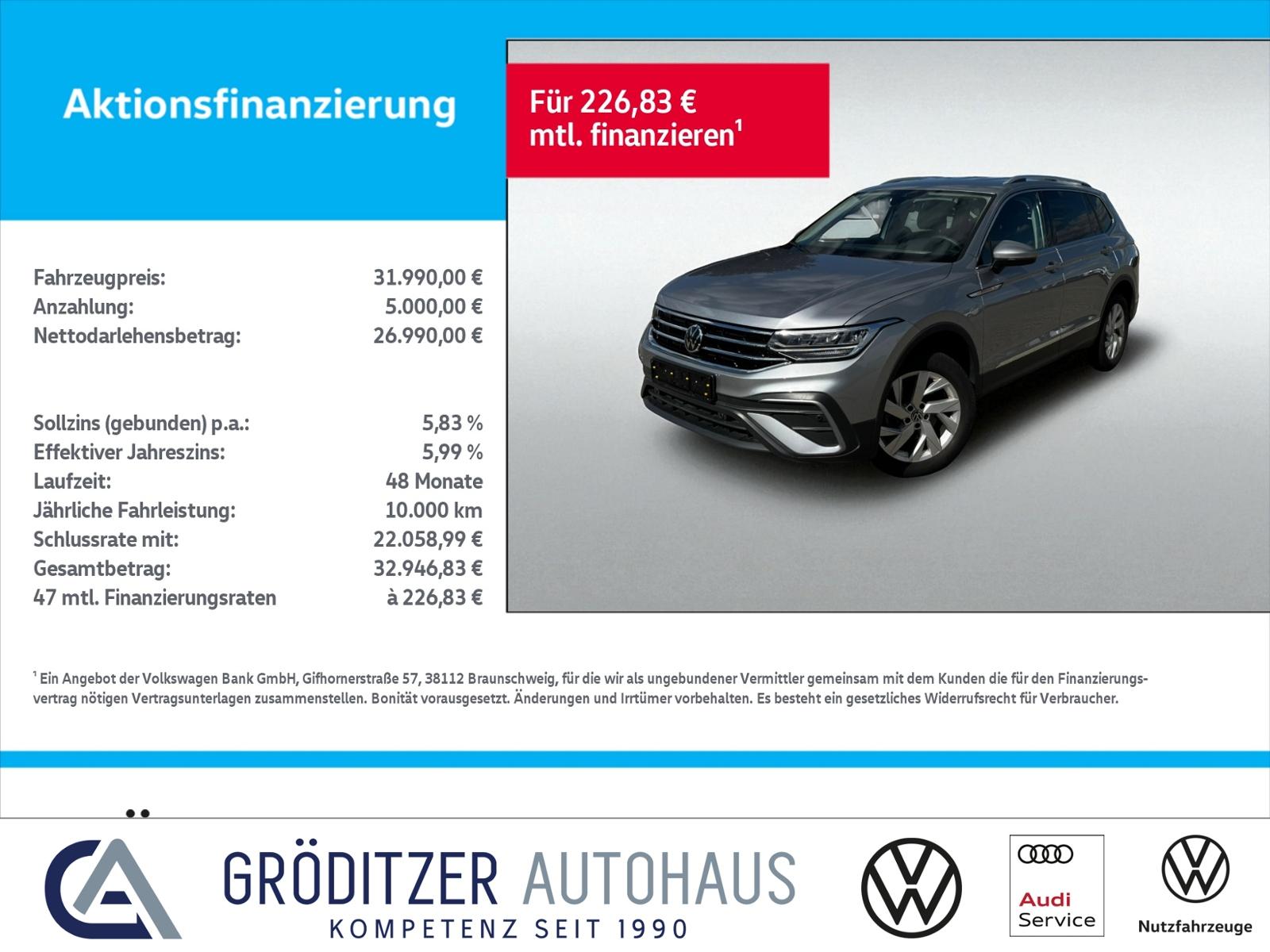 Volkswagen Tiguan Allspace Life 1,5 TSI DSG AHK|NAV|LED|ACC