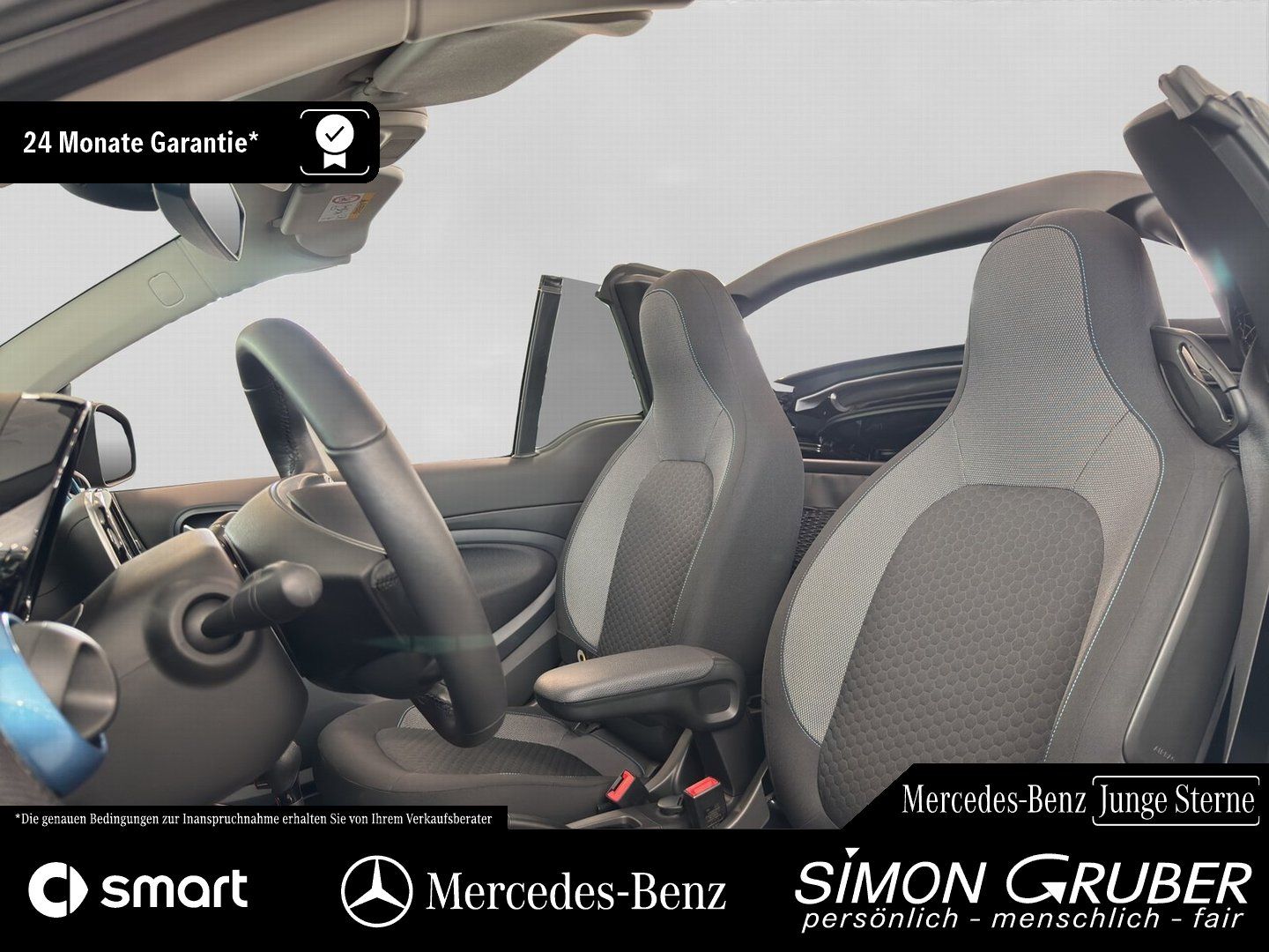 Fahrzeugabbildung Smart fortwo EQ Cabrio Pulse Exclusive JBL Carbon Wint