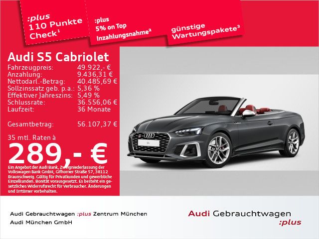 AUDI S5 Cabriolet TFSI tiptr. Navi+/Massage/Virtual+