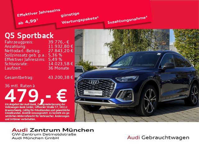Audi Q5 Sportback 55 TFSI qu. S tronic 2x S line Pano