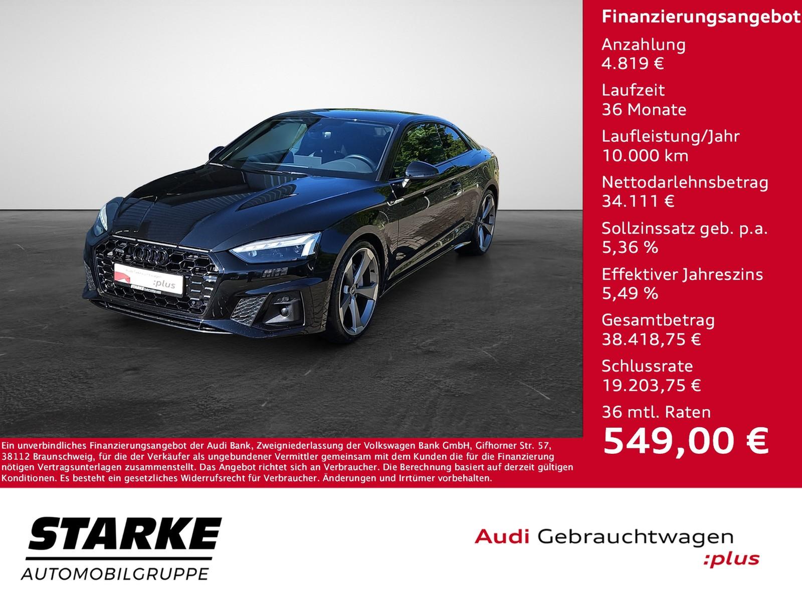 Audi A5 Coupé  40 TDI S tronic quattro S line Matrix 