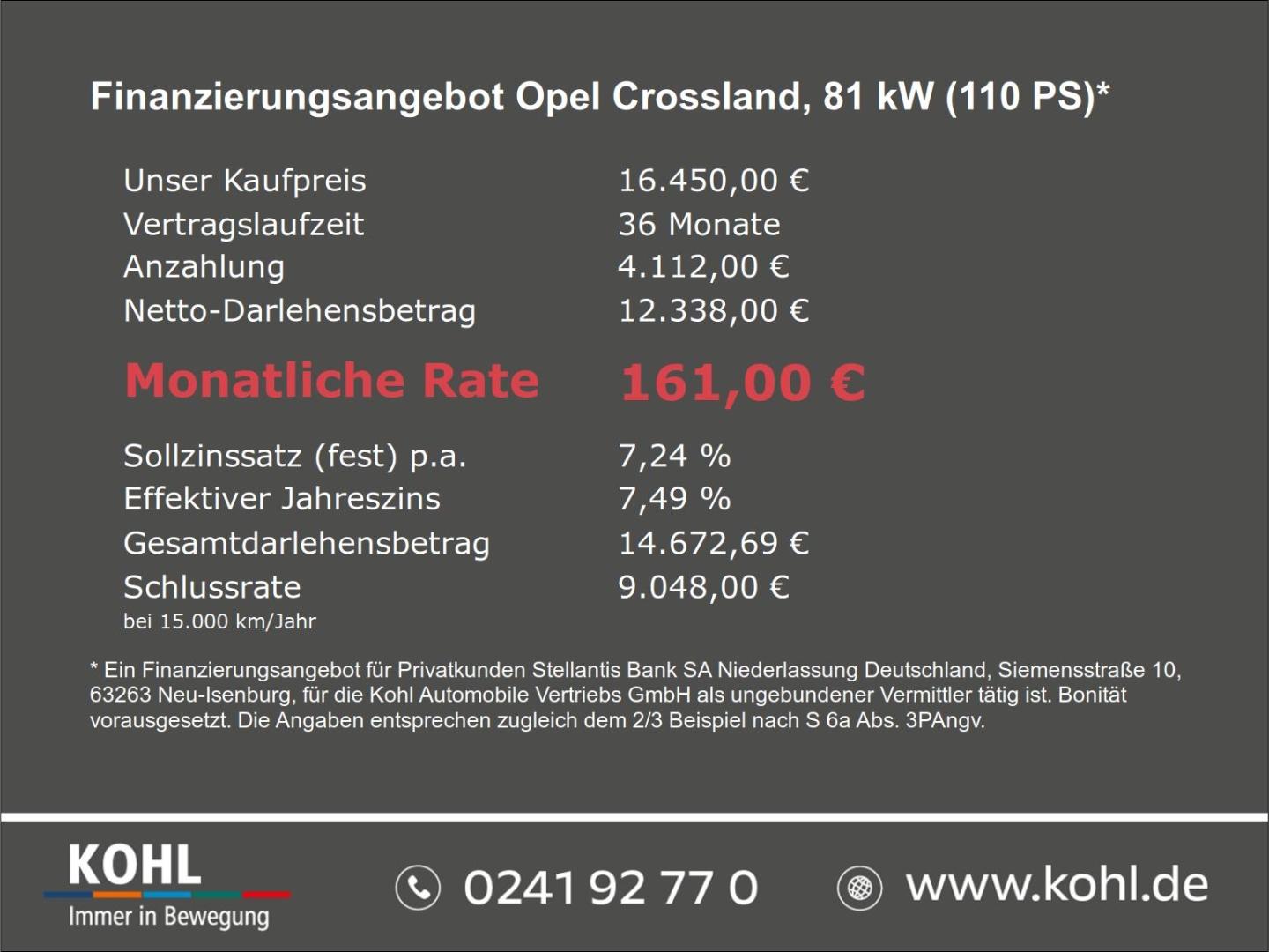 Opel Crossland Elegance 1.2 Turbo 130PS Rückfahrkam. 
