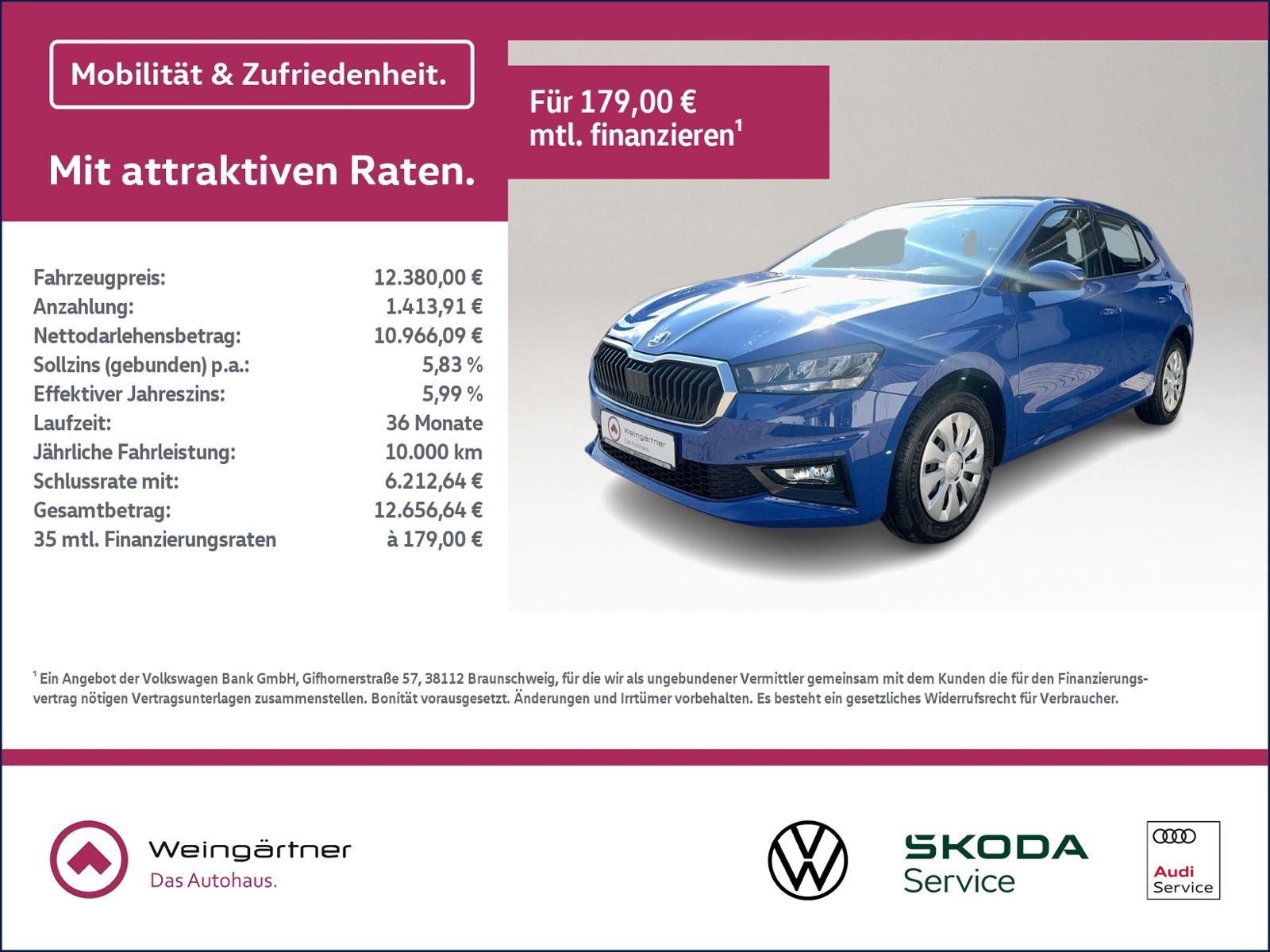 Fabia 1.0 MPI Active, LED, Nebelscheinwerfer, 5