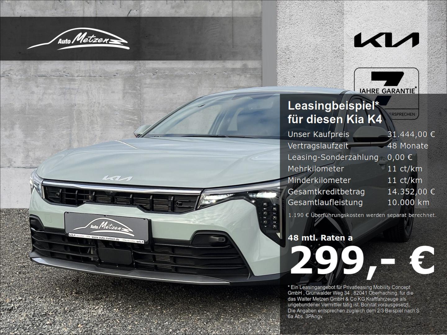 Kia K4 1.6 T-GDI 150 DCT Spirit DriveWise Sound Navi