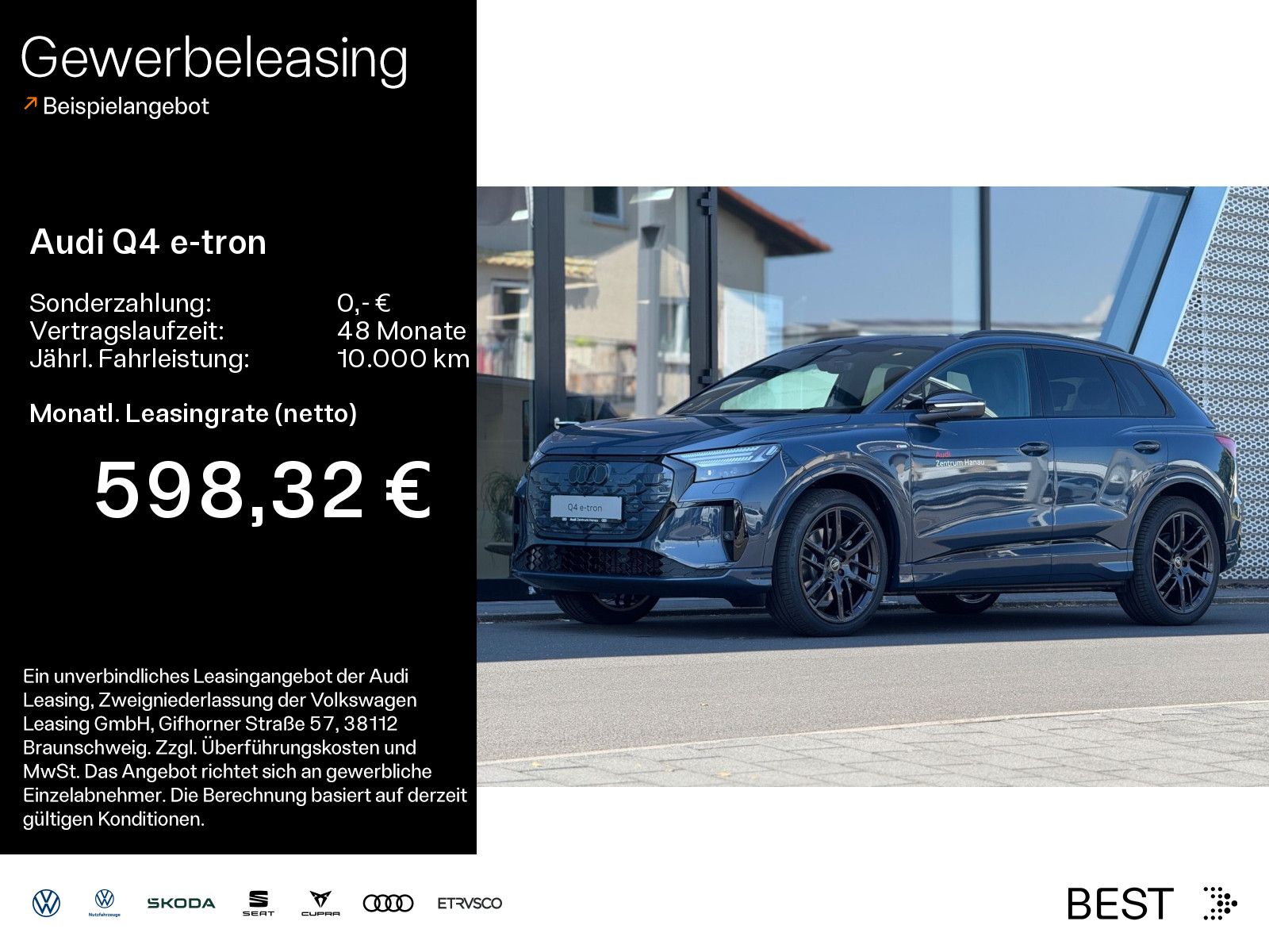 Audi Q4 e-tron quattro SLINE*HUP*MATRIX*MMIPRO*AHK*WP