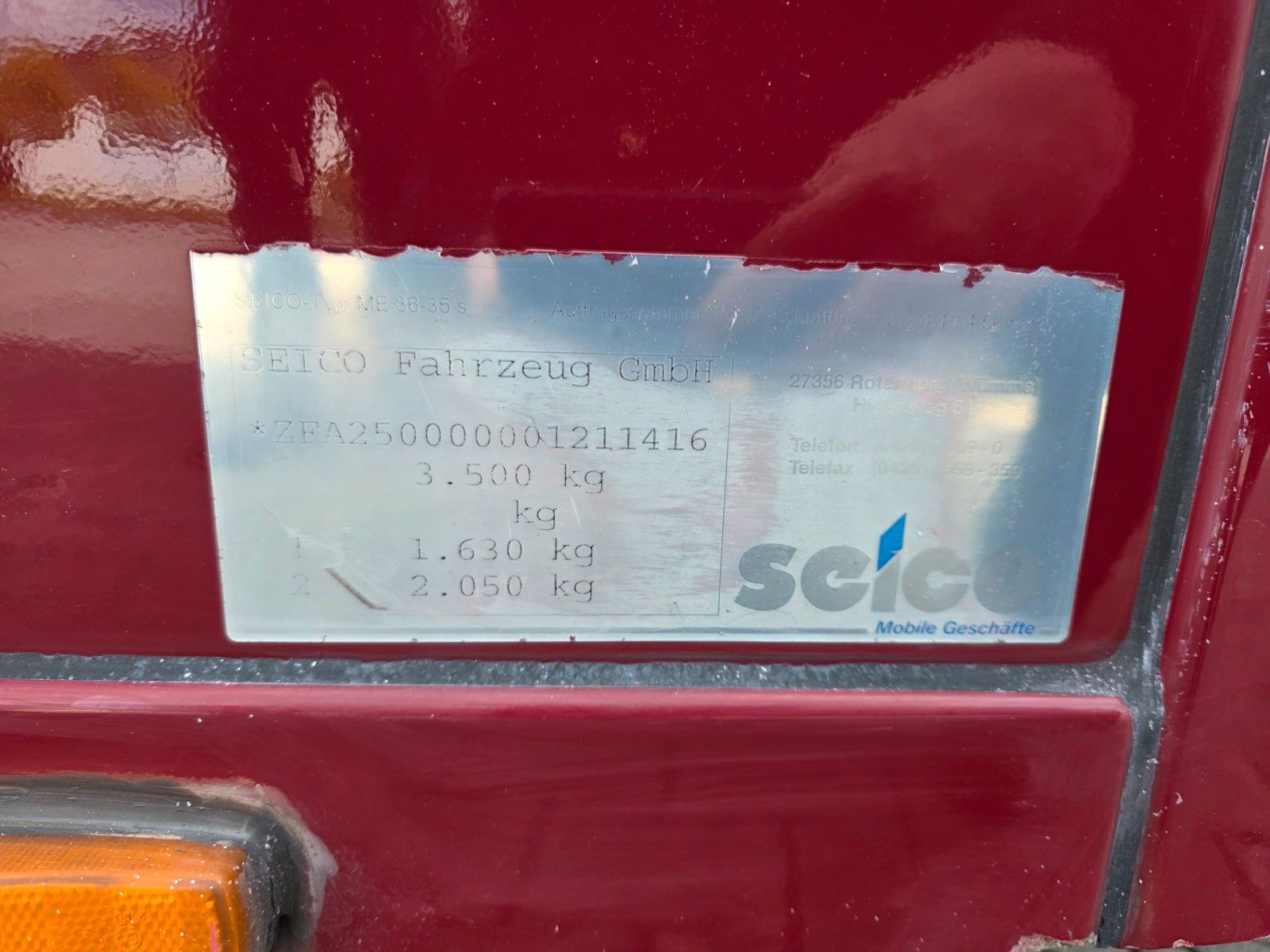 Fahrzeugabbildung Fiat Ducato SEICO ME 36-35 s