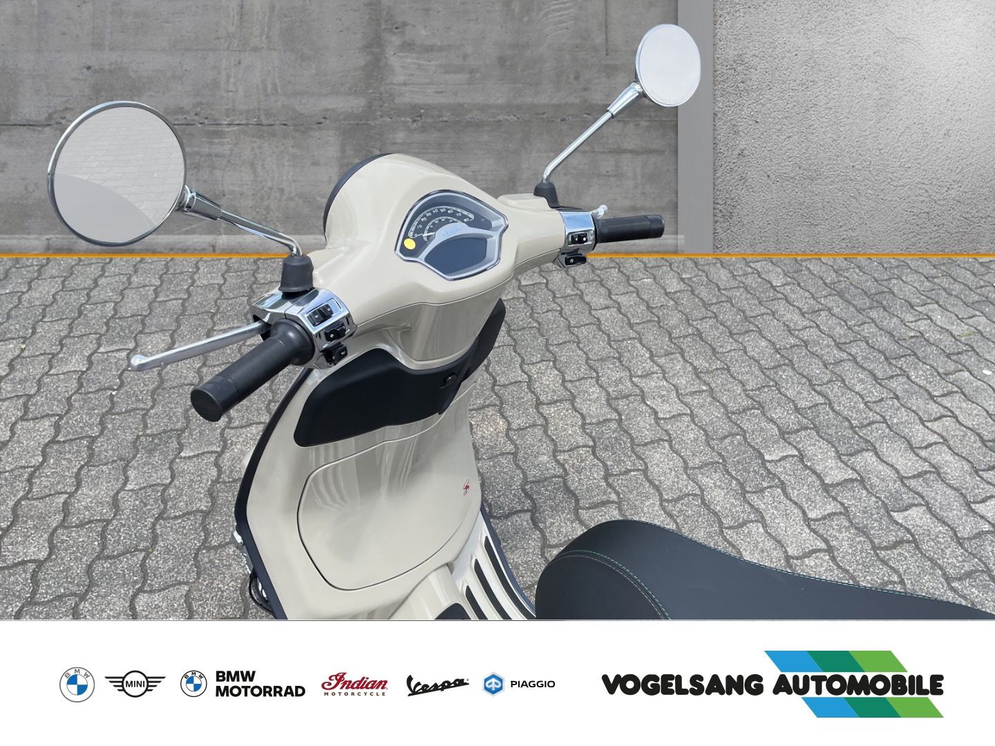 Fahrzeugabbildung Vespa Primavera 50 Modell 2024, LCD-Display, Black Par