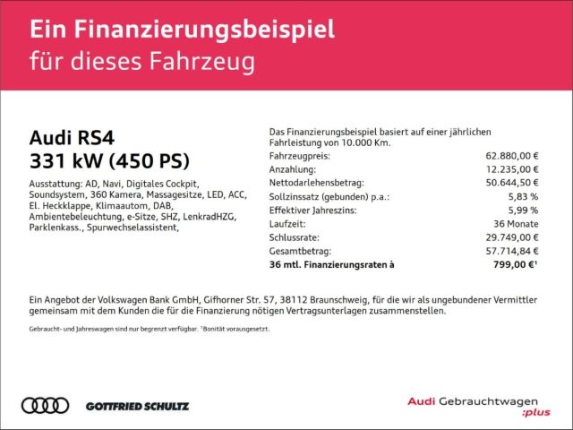 Audi RS4 Avant 2.9 TFSI quattro TIPTRONIC MATRIX B&O foto 2