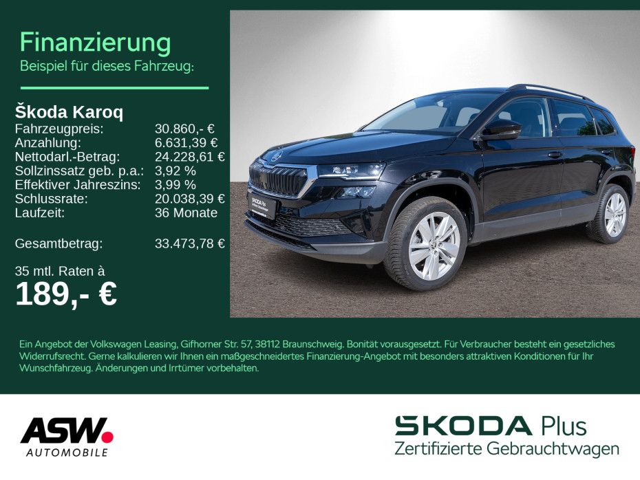 Skoda Karoq Selection 1.5 TSI DSG LED Navi RFK ACC AHK