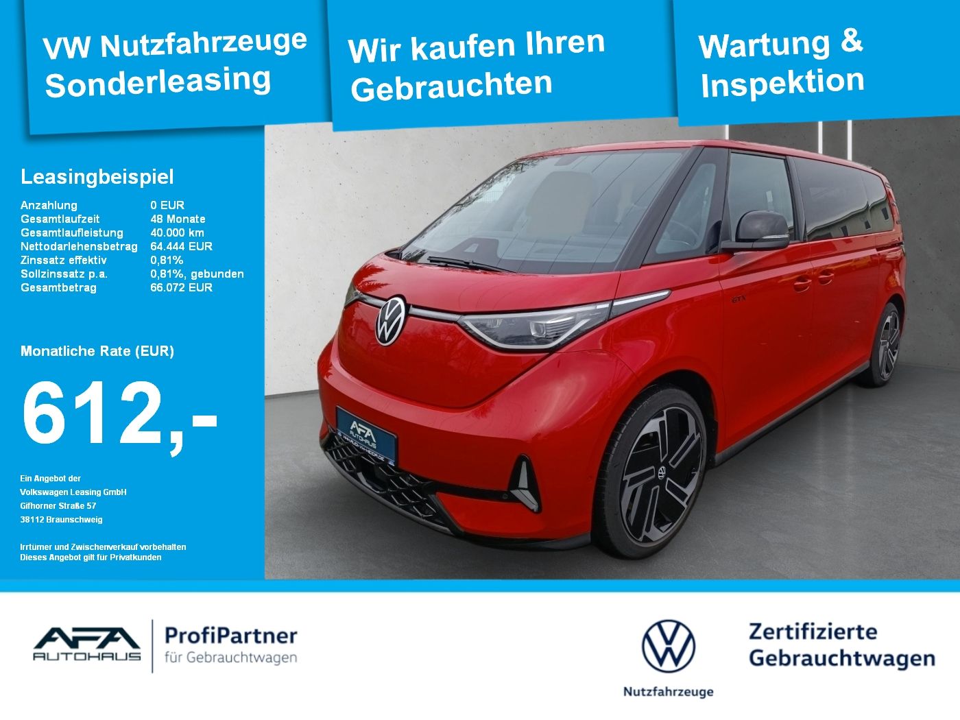 Volkswagen ID. Buzz GTX 4M lang 86kWh AHK*Harman*Wärmepumpe