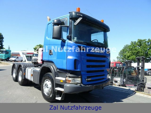 Scania R420, SZM 6x4, Blattfederung, Retarder, Klima