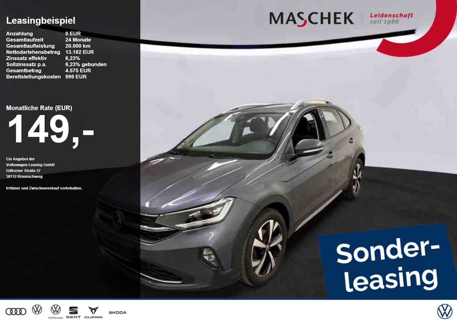 Volkswagen Taigo Style 1.0 TSI Sonderleasing! ACC PDC ACC