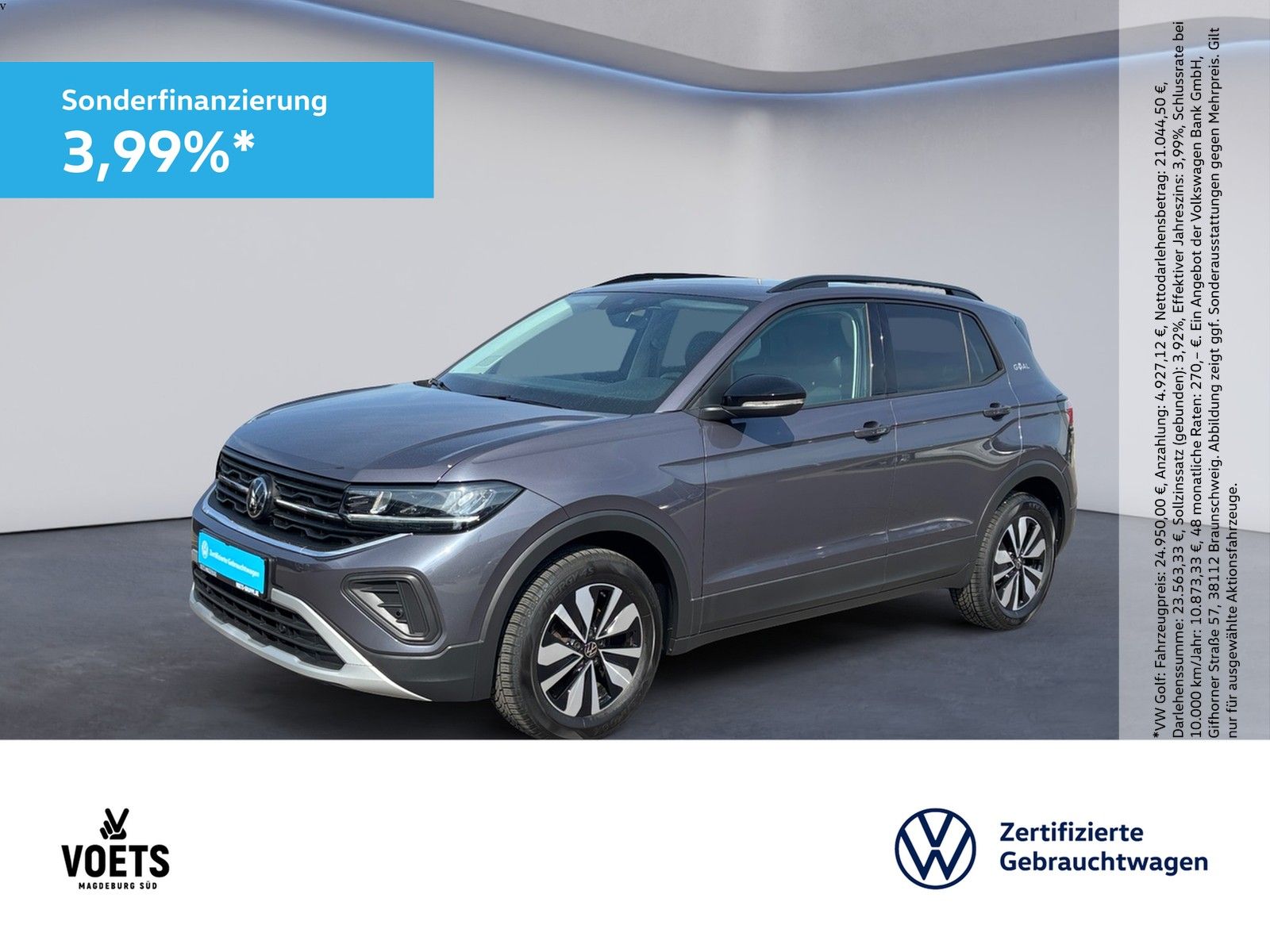 Volkswagen T-CROSS GOAL 1.0 TSI LED+ACC+APP-CONNECT+KAMERA
