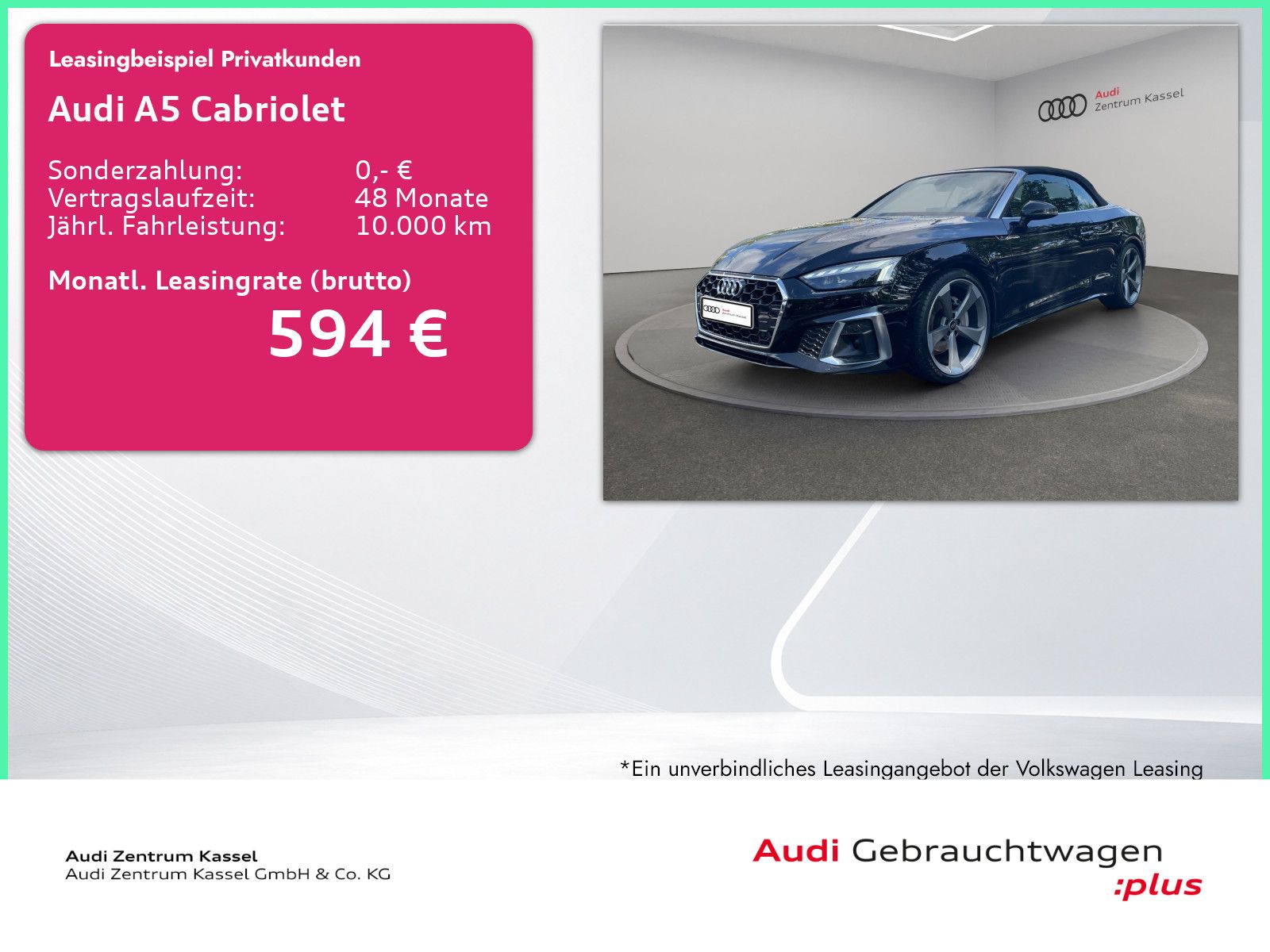 Audi A5 Cabriolet 40 TFSI S line Matrix AHK Alcantara