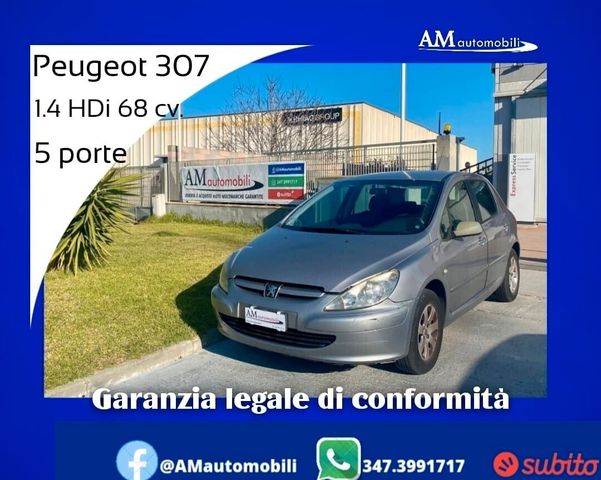 Peugeot 307 1.4 HDi 68 cv. 5 porte XT