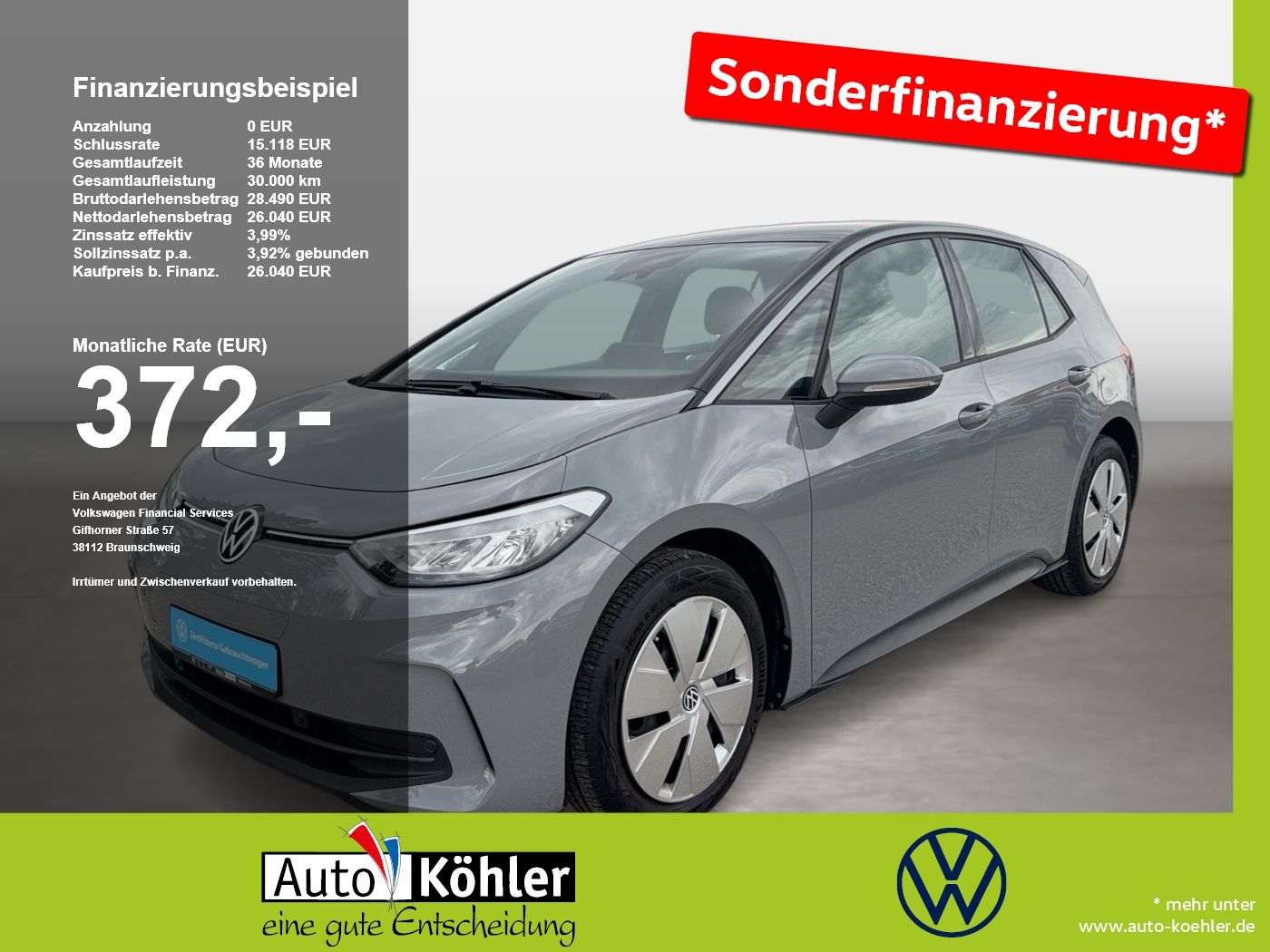 Volkswagen ID.3 Pro CarPlay/Akustikglas/LED/Sound/Facelift