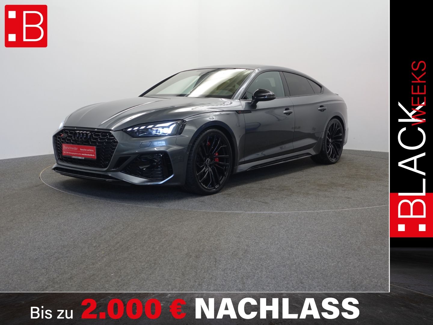 Audi RS5 Sportback 280KM H LASER 20 B&O PANO HEAD-UP