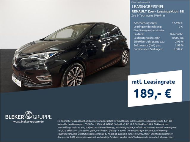 Renault Zoe - Leasingaktion 189€ Zoe E-Tech Intens EV50